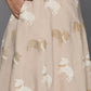 Ahalyaa Women's Traditional Wear Co-ords - Tan - Swadesiicart