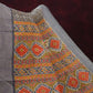 Grey Colored Diamond Print Semi Chanderi Saree By Gayathri Reddy Designer Studio | Swadesiicart