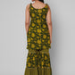 Kalini Women Green Floral Printed Gotta Patti Kurta with Sharara | Swadesiicart