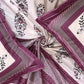 BELLA CASA Pink & White 350TC Ethnic Motifs Pure Cotton King Bedsheet with 2 Pillow Covers