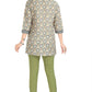 Snehal Creations Pretty Pastle Variyali Green Rayon Short Kurti Tunic Top - Swadesiicart