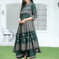 Juniper Womens ONN Jadegreen Georgette Foil Print Maxi Dress | Swadesiicart