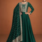Anaita Green Designer Embroidered Heavy Premium Silk Anarkali Suit