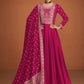 Anaita Pink Designer Embroidered Heavy Premium Silk Anarkali Suit