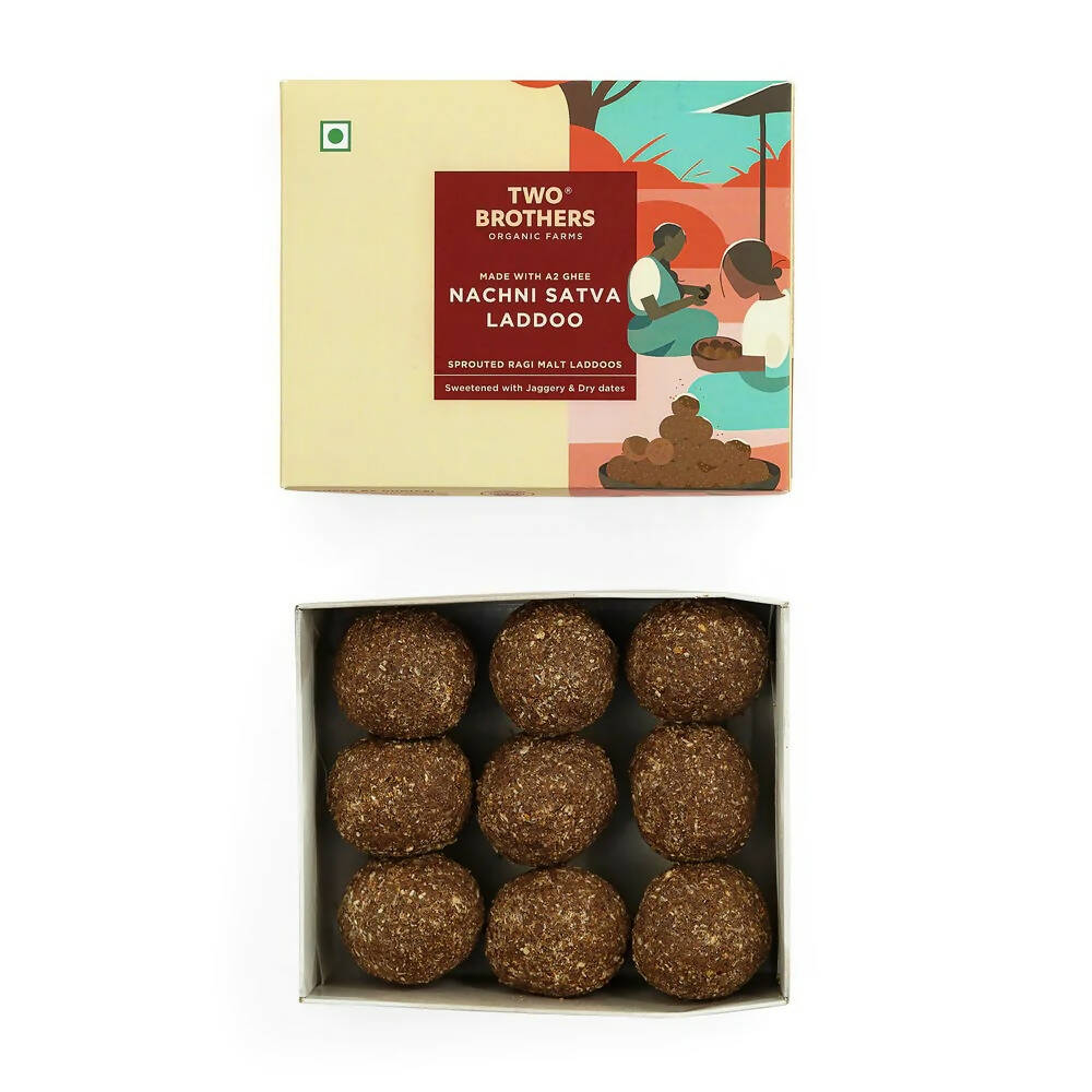 Two Brothers Organic Farms Nachni Satva Laddoo | Swadesiicart