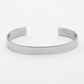 NVR Men Silver Stainless Steel Cuff Bracelet - Swadesiicart