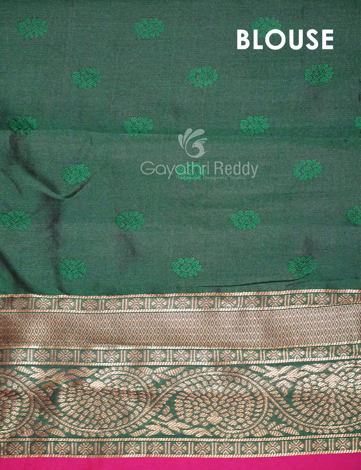 Shades of Peach Pink Floral Designbanaras Semi Silk Saree By Gayathri Reddy Designer Studio | Swadesiicart