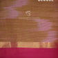 Dual Shades of Parrot Green And Pink Mangalagiri Ikkat Cotton Saree By Gayathri Reddy Designer Studio | Swadesiicart