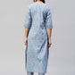 Kalini Floral Printed Notch Collar Kurta with Trousers - Swadesiicart