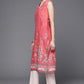 Biba Women Pink Pure Cotton Ethnic Motifs Printed V-Neck Sleeveless Kurta - Swadesiicart