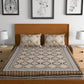 Urban Magic Brown 104 TC King Bedsheet with 2 Pillow Covers - Swadesiicart