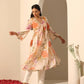 Pomcha Jaipur Peach Gul Ruhani Suit Set | Swadesiicart