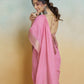 Anaita Pink Handloom Khadi Silk Zari Woven Work Saree With Blouse Piece