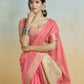 Anaita Red Handloom Khadi Silk Zari Woven Work Saree With Blouse Piece