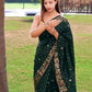Kalini Floral Woven Design Zari Banarasi Saree | Swadesiicart