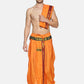 Sethukrishna Men Orange Readymade Dhotis | Swadesiicart