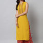 Kalini Women Yellow Ethnic Motifs Yoke Design Kurta - Swadesiicart