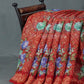 Shades of Tomato Mix Orange Colour Floral Design Semi Chanderi Saree By Gayathri Reddy Designer Studio | Swadesiicart