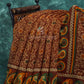 Maroon Brown Mix Floral PrintSemi Chanderi Saree By Gayathri Reddy Designer Studio | Swadesiicart