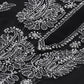 ADA Women Black & White Paisley Chikankari Embroidered Straight Handloom Kurta | Swadesiicart