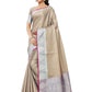 Mimosa Women's Banarasi Art Silk Brown Saree | Swadesiicart