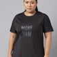 MKH Plus Size Typography Printed Dri-FIT Relaxed Fit Drop-Shoulder Sleeves Gym T-shirt - Swadesiicart