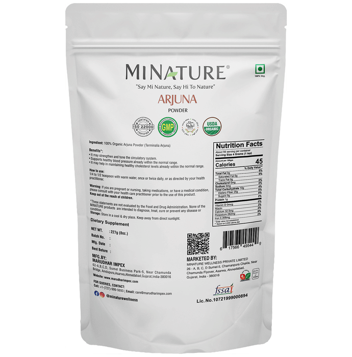 Minature Arjuna Organic Powder | Swadesiicart