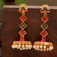 Shoshaa Gold-Toned Contemporary Jhumka Earrings | Swadesiicart
