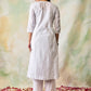 HOUSE OF KARI Ethnic Motifs Embroidered Chikankari Kurta | Swadesiicart