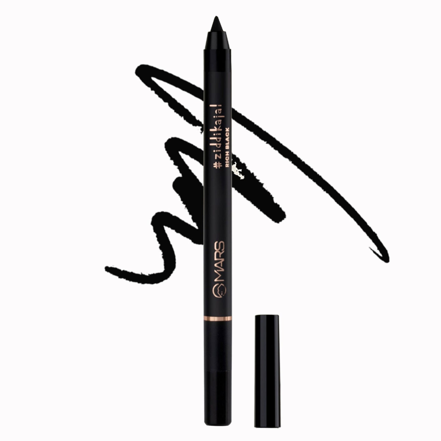 MARS Cosmetics Ziddi Kajal - Black - Swadesiicart