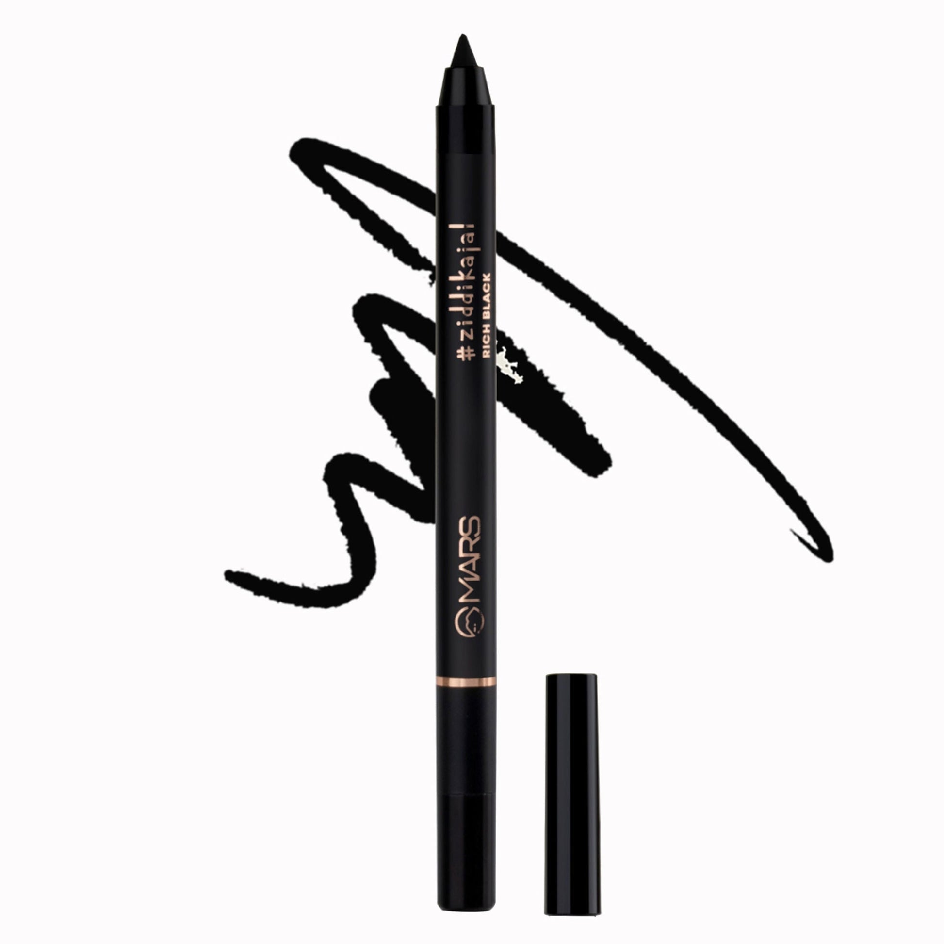 MARS Cosmetics Ziddi Kajal - Black - Swadesiicart