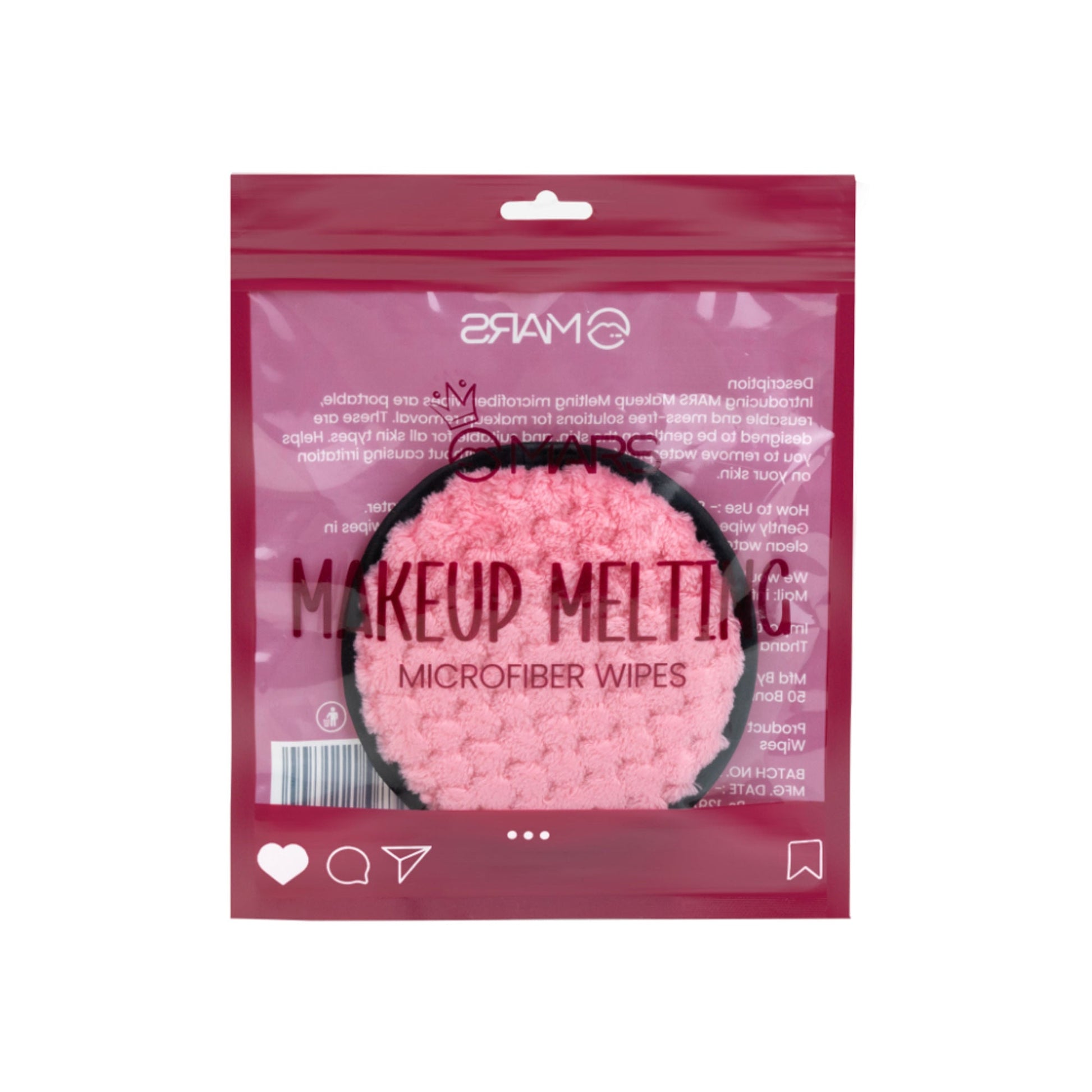 MARS Cosmetics Makeup Melting Microfiber Wipe - Swadesiicart