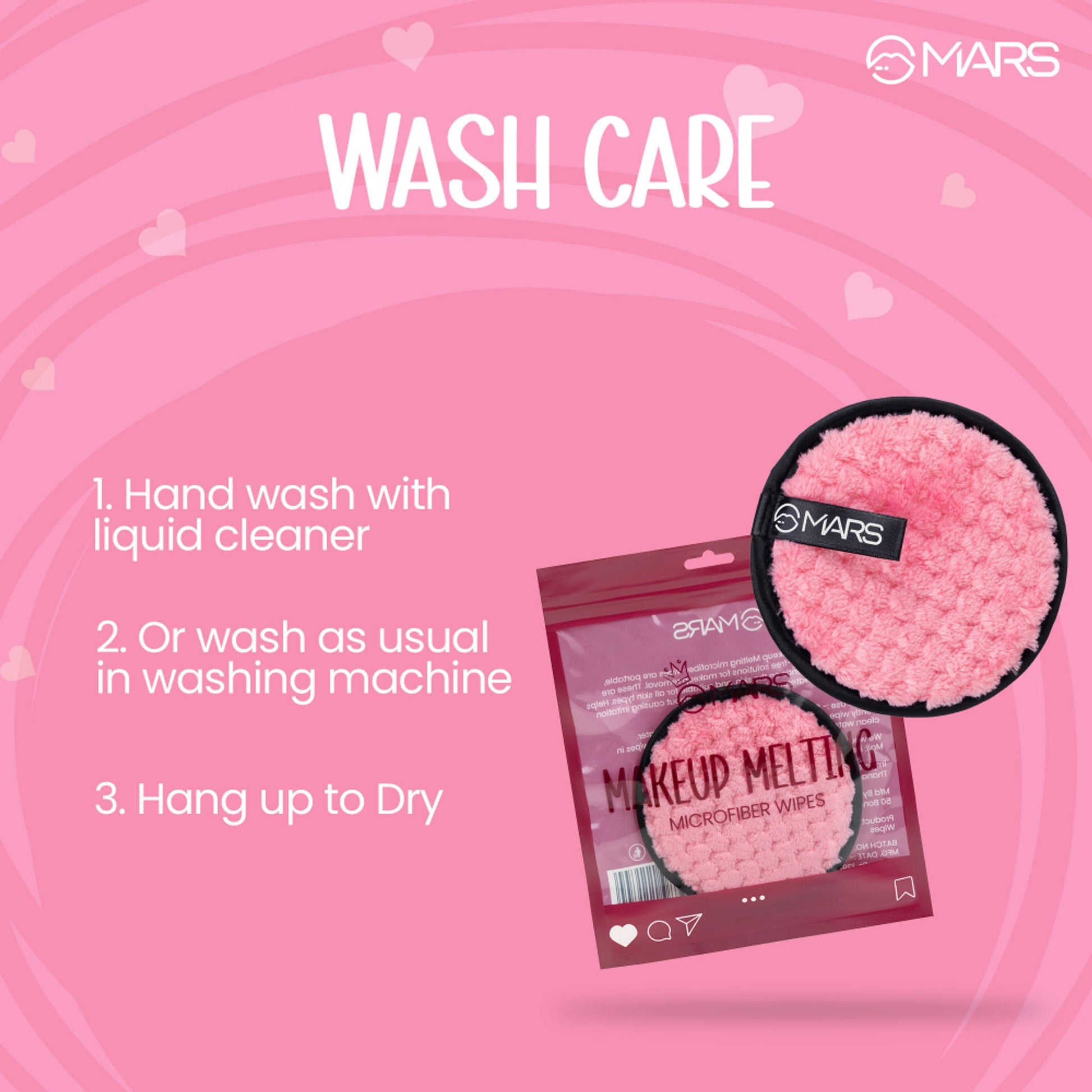 MARS Cosmetics Makeup Melting Microfiber Wipe - Swadesiicart