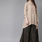 Juniper Womens Beige Rayon Slub Solid Kurta - Swadesiicart