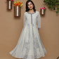 Juniper Womens Ivory Georgette Bandhani Print Kurta - Swadesiicart