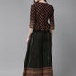 Juniper Womens Black Floral Printed Cambric Clothing Set | Swadesiicart