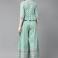 Juniper Womens Mint Floral Printed Cambric Clothing Set | Swadesiicart
