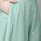 Juniper Womens Mint Floral Printed Cambric Clothing Set | Swadesiicart