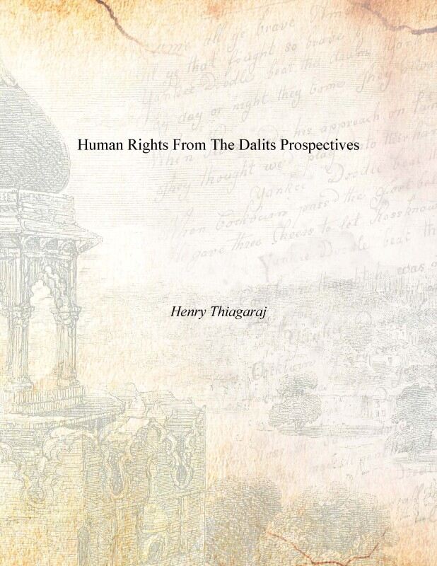 Human Rights From the Dalits Prospectives - Gyan Books - Swadesiicart