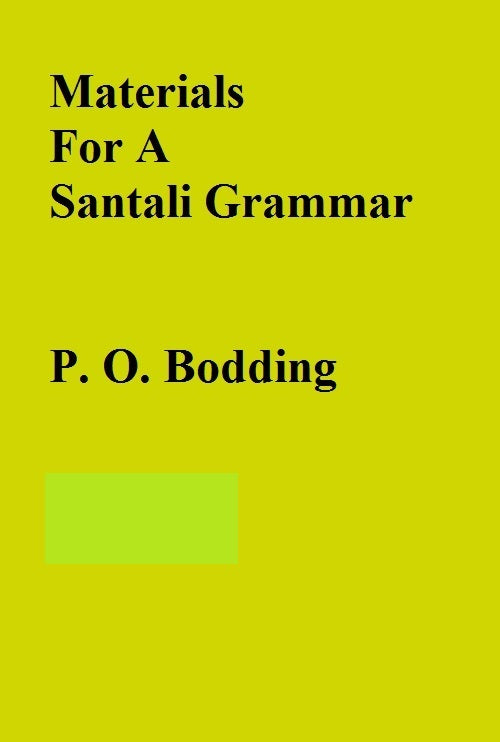 Materials For A Santali Grammar 2 Vols. Set - Gyan Books - Swadesiicart