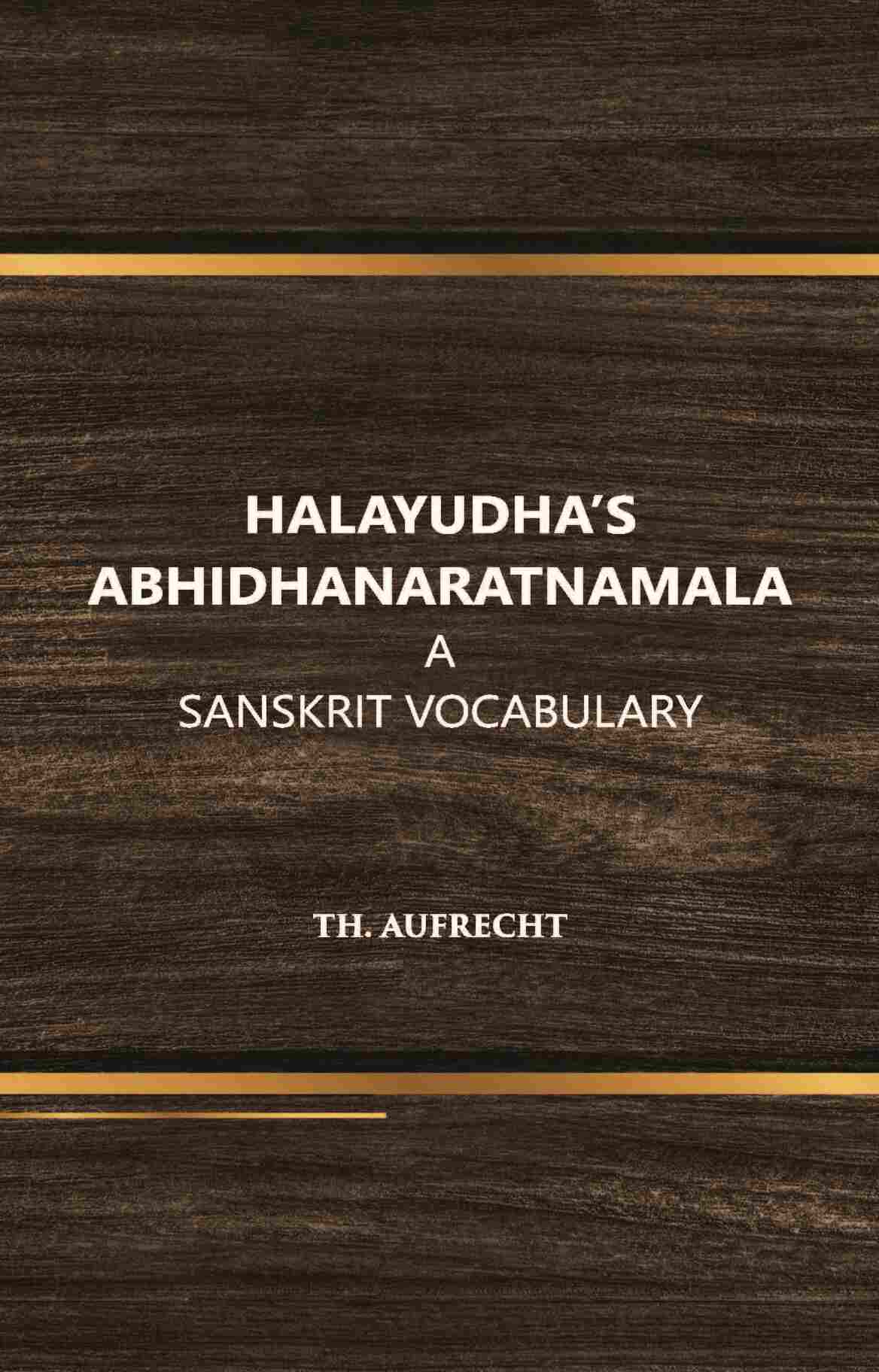 halayudh's abhidhanaratnamala - Gyan Books - Swadesiicart