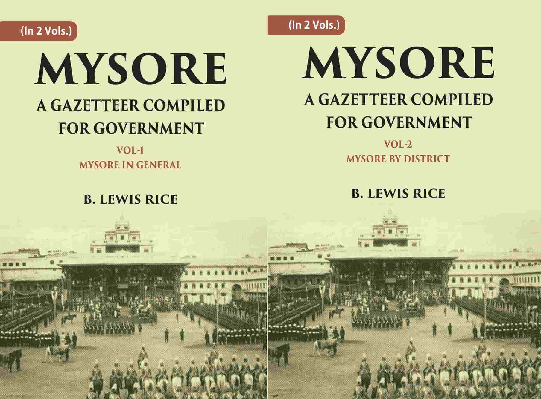 Mysore: A Gazetteer Compiled For Government 2 Vols. Set - Gyan Books - Swadesiicart