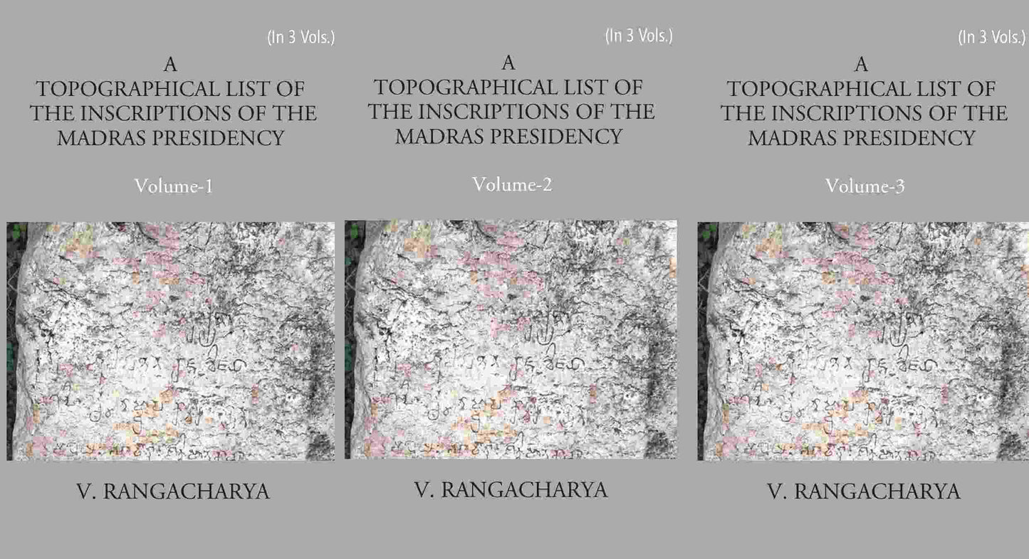 A Topographical List Of The Inscriptions Of The Madras Presidency 3 Vols. Set - Gyan Books - Swadesiicart
