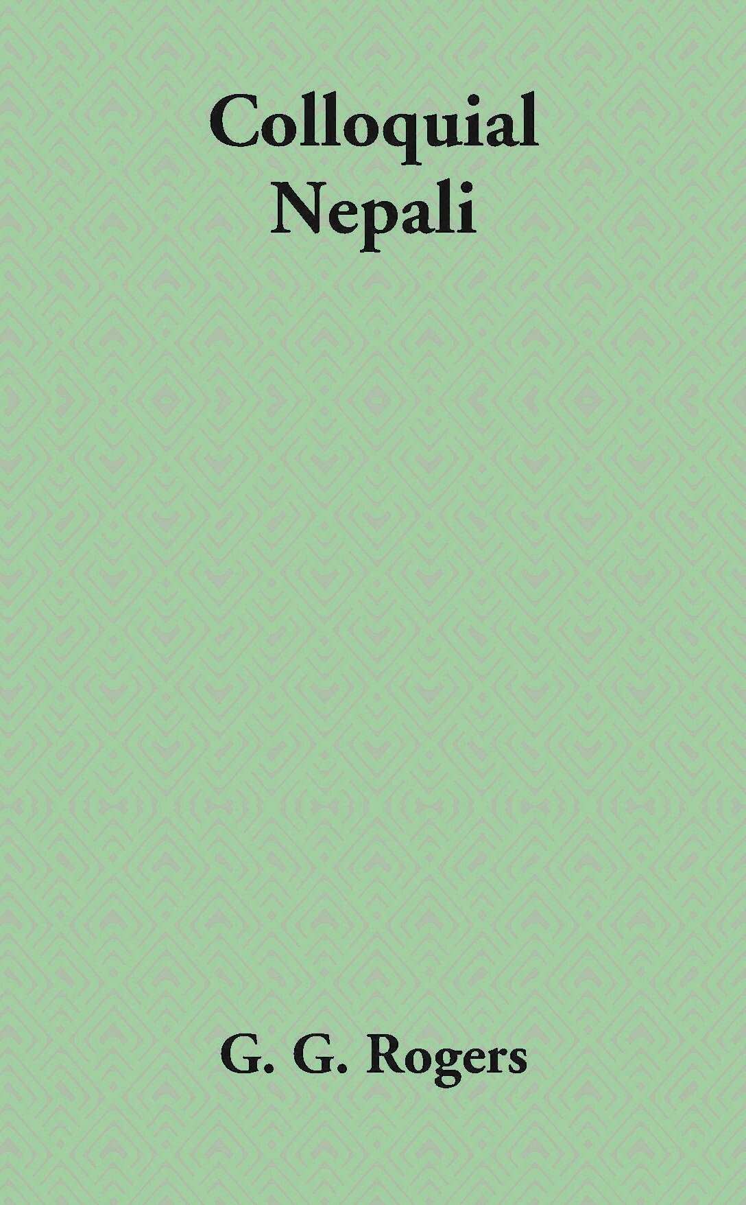 Colloquial Nepali - Gyan Books - Swadesiicart