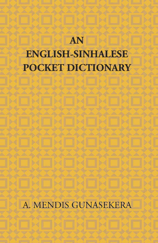 An English-Sinhalese Pocket Dictionary - Gyan Books - Swadesiicart