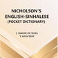 Nicholson's English- Sinhalese (Pocket Dictionary) - Gyan Books - Swadesiicart