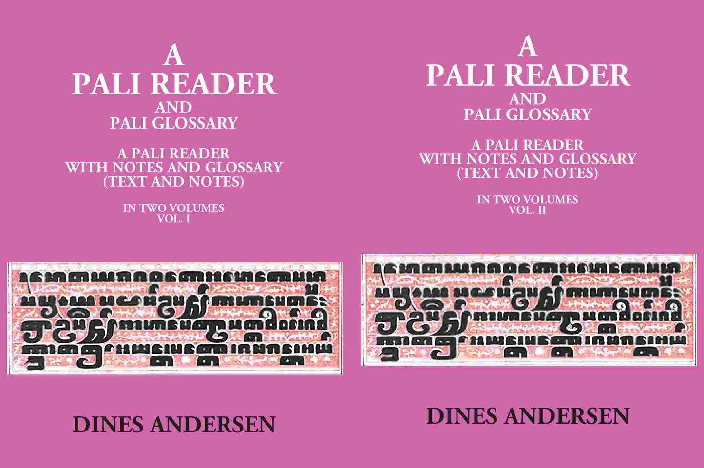 A Pali Reader And Pali Glossary: A Pali Reader With Notes And Glossary (Text And Notes) 2 Vols. Set - Gyan Books - Swadesiicart