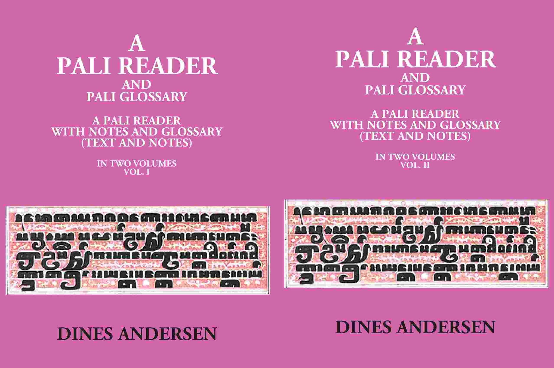 A Pali Reader And Pali Glossary: A Pali Reader With Notes And Glossary (Text And Notes) 2 Vols. Set - Gyan Books - Swadesiicart
