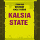 Punjab District Gazetteers: Kalsia State 32nd - Gyan Books - Swadesiicart