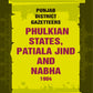 Punjab District Gazetteers: Phulkian States, Patiala Jind And Nabha 1904 34th - Gyan Books - Swadesiicart